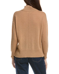 Hannah Rose Hannah Rose Basic Mock Neck 100% Cashmere Sweater