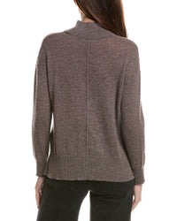 Hannah Rose Hannah Rose Basic Mock Neck 100% Cashmere Sweater
