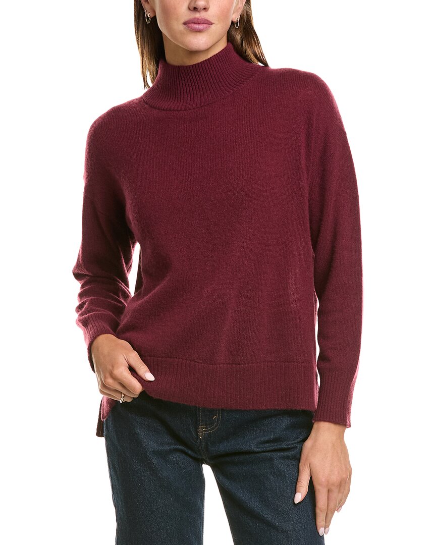 Hannah Rose Hannah Rose Basic 100% Cashmere Mock Neck Sweater