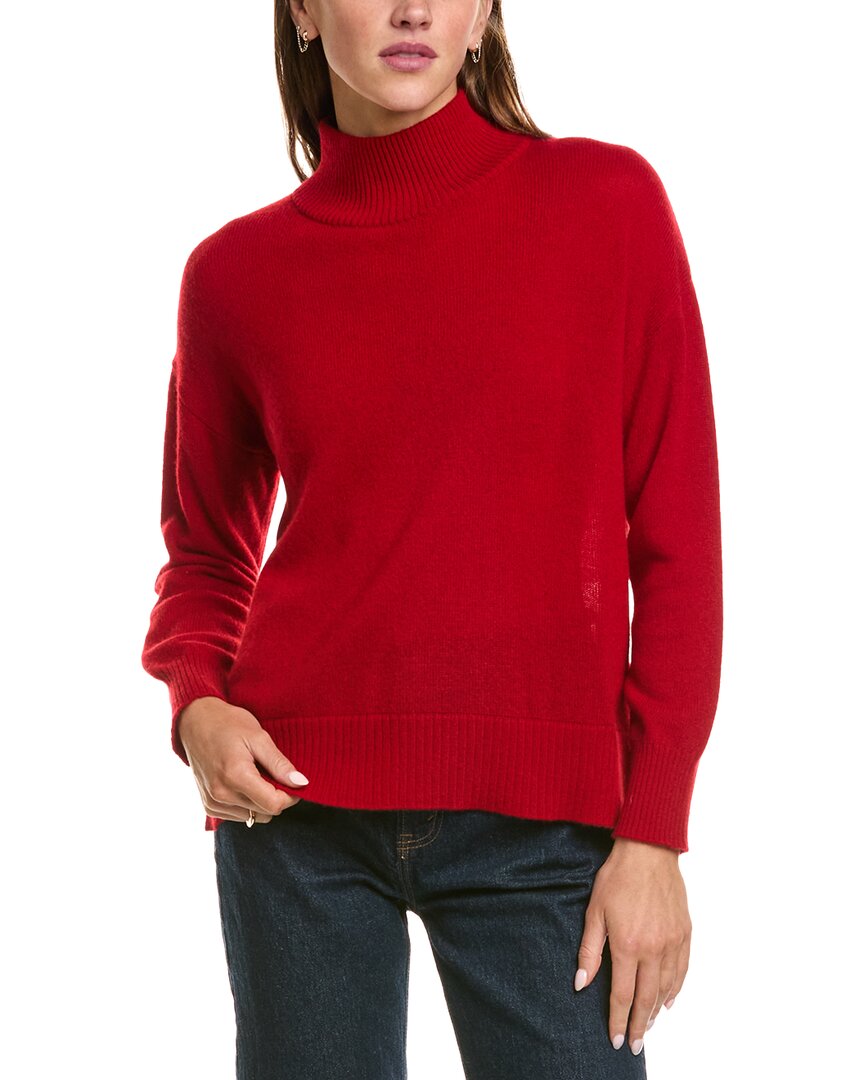 Hannah Rose Hannah Rose Basic Mock Neck 100% Cashmere Sweater