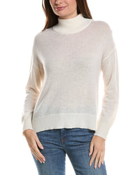 Hannah Rose Hannah Rose Basic Mock Neck 100% Cashmere Sweater