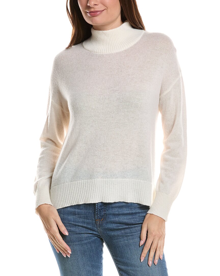 Hannah Rose Hannah Rose Basic Mock Neck 100% Cashmere Sweater