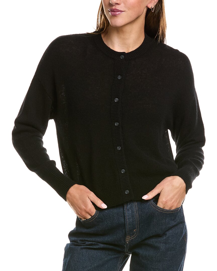 Hannah Rose Hannah Rose Drop Shoulder 100% Cashmere Cardigan