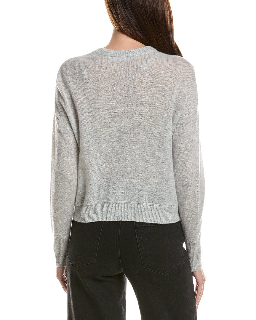 Hannah Rose Hannah Rose Drop-Shoulder 100% Cashmere Cardigan