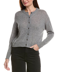 Hannah Rose Hannah Rose Drop-Shoulder 100% Cashmere Cardigan