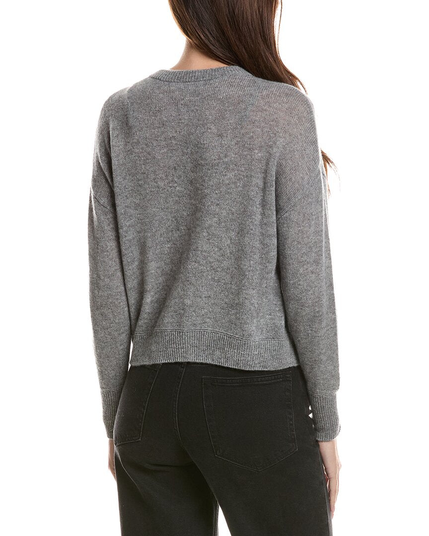 Hannah Rose Hannah Rose Drop-Shoulder 100% Cashmere Cardigan