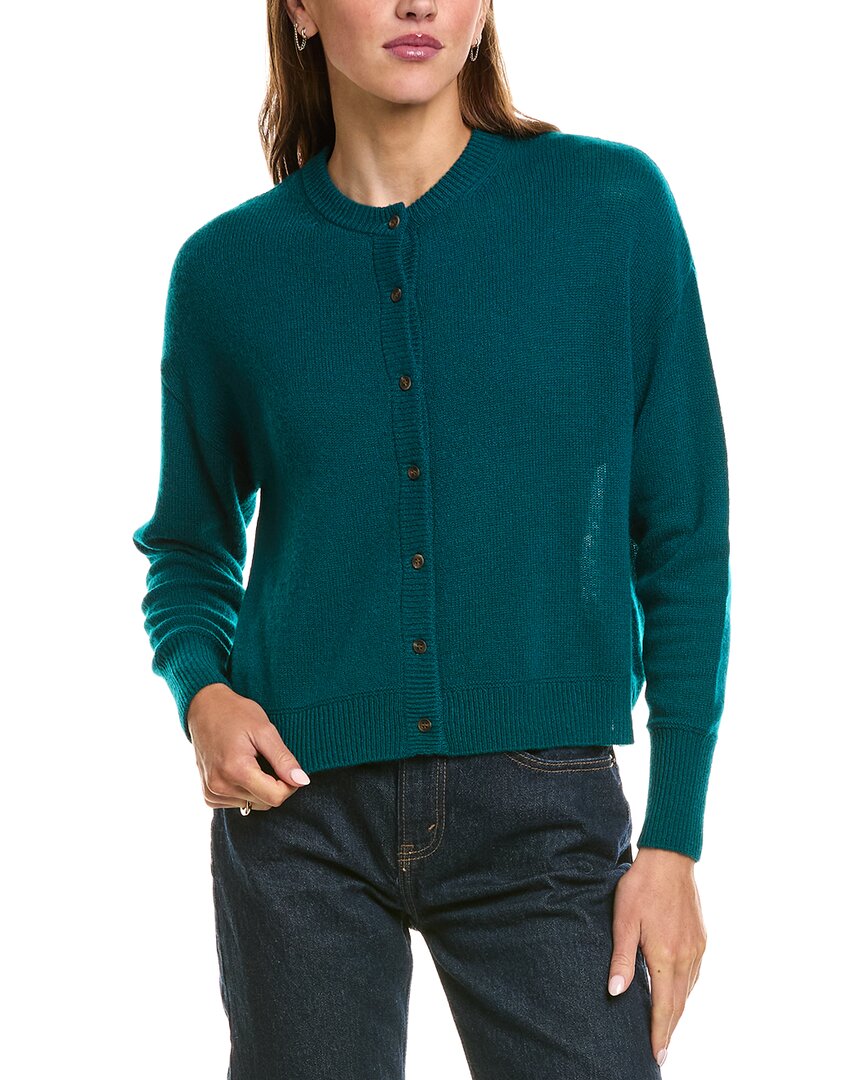 Hannah Rose Hannah Rose Drop-Shoulder 100% Cashmere Cardigan