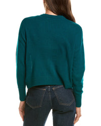 Hannah Rose Hannah Rose Drop-Shoulder 100% Cashmere Cardigan