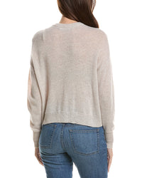 Hannah Rose Hannah Rose Drop-Shoulder 100% Cashmere Cardigan