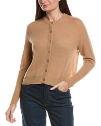 Hannah Rose Hannah Rose Drop-Shoulder 100% Cashmere Cardigan