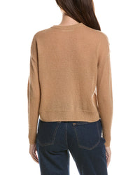 Hannah Rose Hannah Rose Drop-Shoulder 100% Cashmere Cardigan