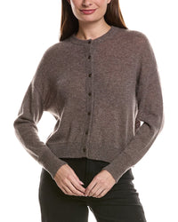 Hannah Rose Hannah Rose Drop-Shoulder 100% Cashmere Cardigan