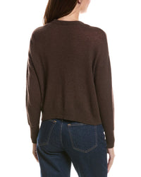 Hannah Rose Hannah Rose Drop-Shoulder 100% Cashmere Cardigan