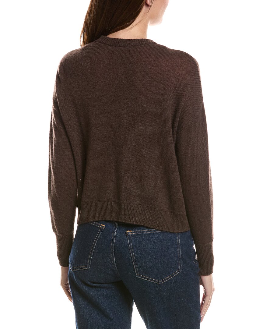 Hannah Rose Hannah Rose Drop-Shoulder 100% Cashmere Cardigan