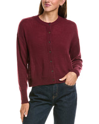 Hannah Rose Hannah Rose Drop-Shoulder 100% Cashmere Cardigan