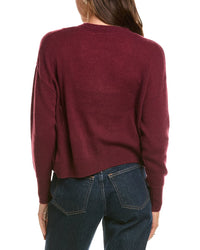 Hannah Rose Hannah Rose Drop-Shoulder 100% Cashmere Cardigan