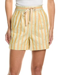 forte_forte Forte_Forte Linen-Blend Stripe Short