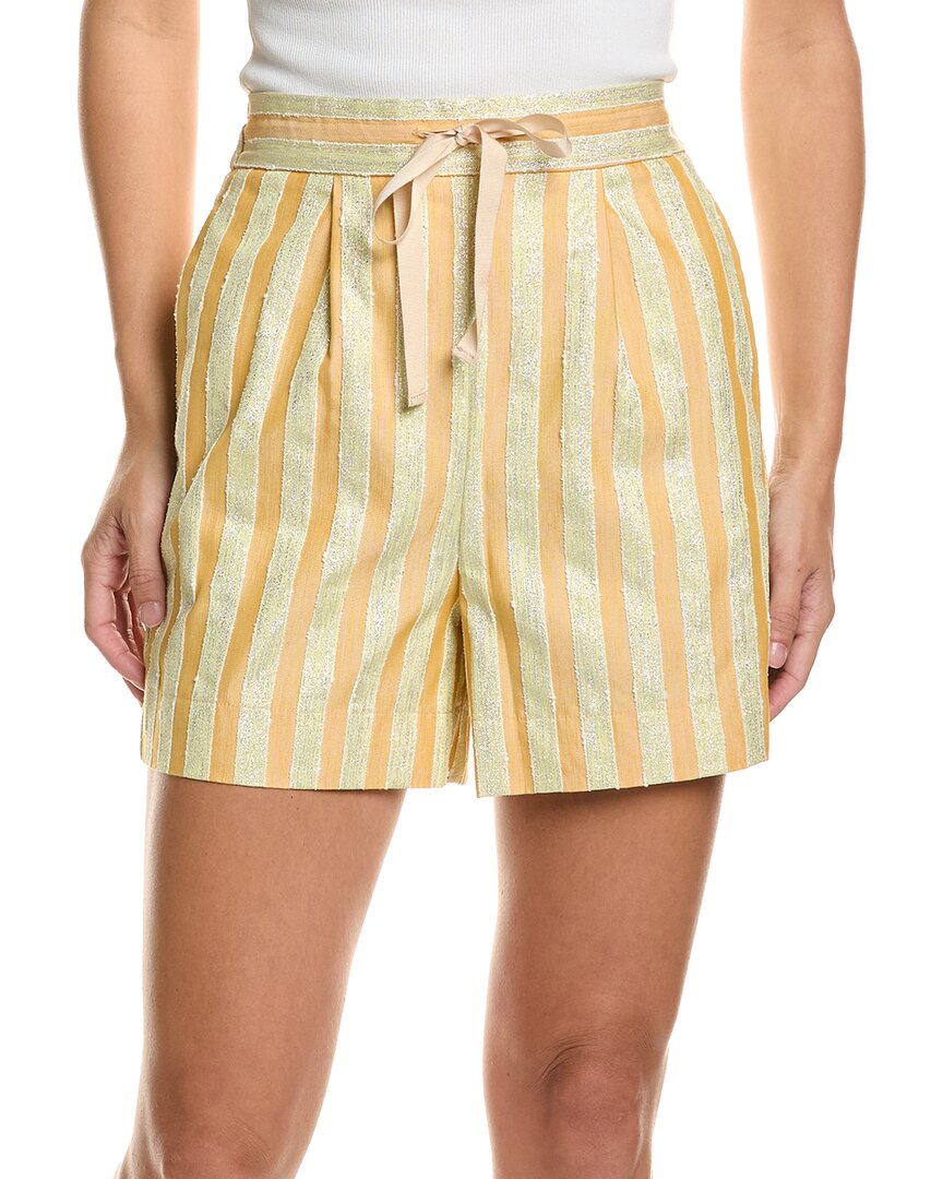 forte_forte Forte_Forte Linen-Blend Stripe Short