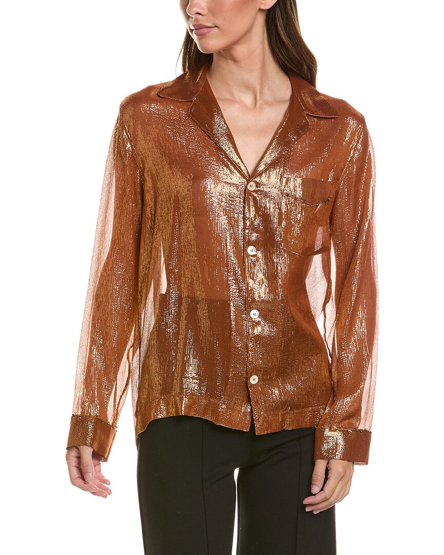 forte_forte Forte_Forte Silk-Blend Blouse