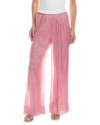 forte_forte Forte_Forte Metallic Silk-Blend Pant