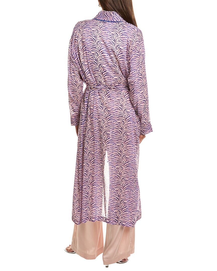 forte_forte Forte_Forte Printed Slip Silk-Blend Robe