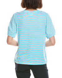 Stella Parker Caroline Notch Neck Puff Sleeve Top