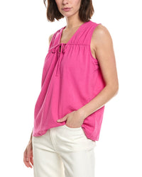 Stella Parker Brighton Ruched Tie Top
