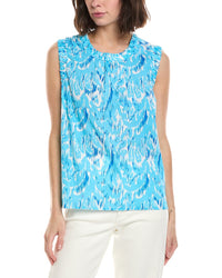 Stella Parker Willa Linen-Blend Top