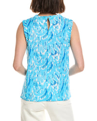 Stella Parker Willa Linen-Blend Top
