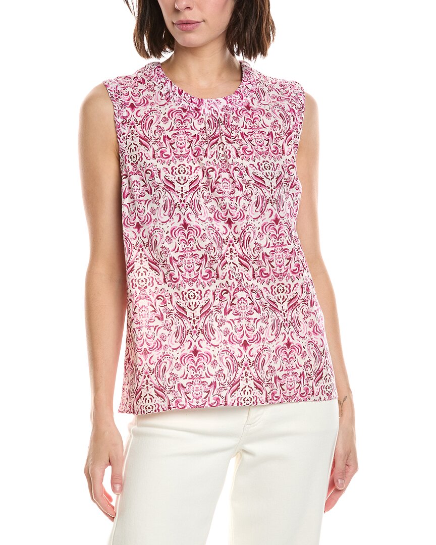 Stella Parker Willa Linen-Blend Top