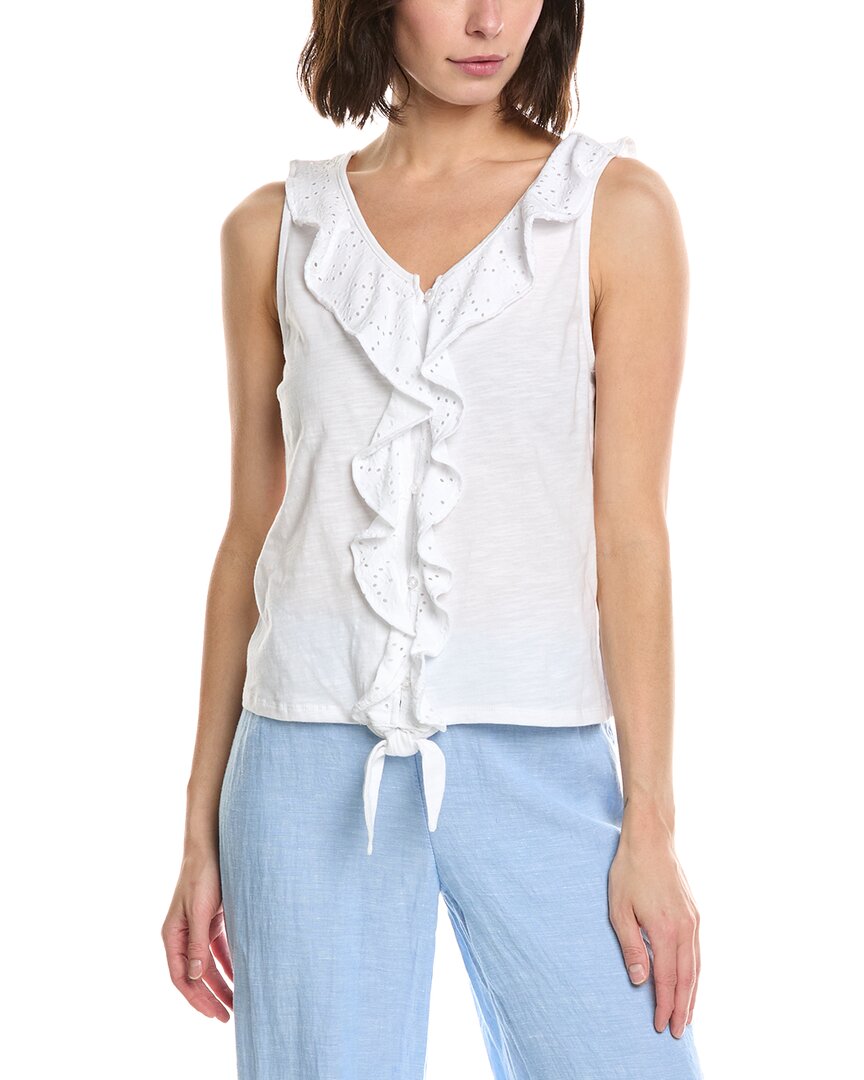 Stella Parker Anna Ruffle Neckline Blouse