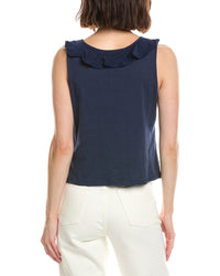 Stella Parker Anna Ruffle Neckline Blouse