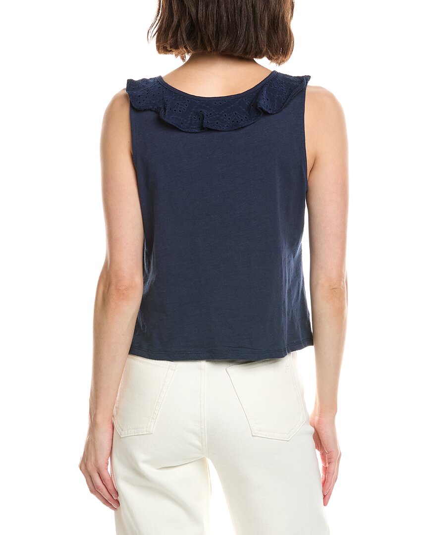 Stella Parker Anna Ruffle Neckline Blouse