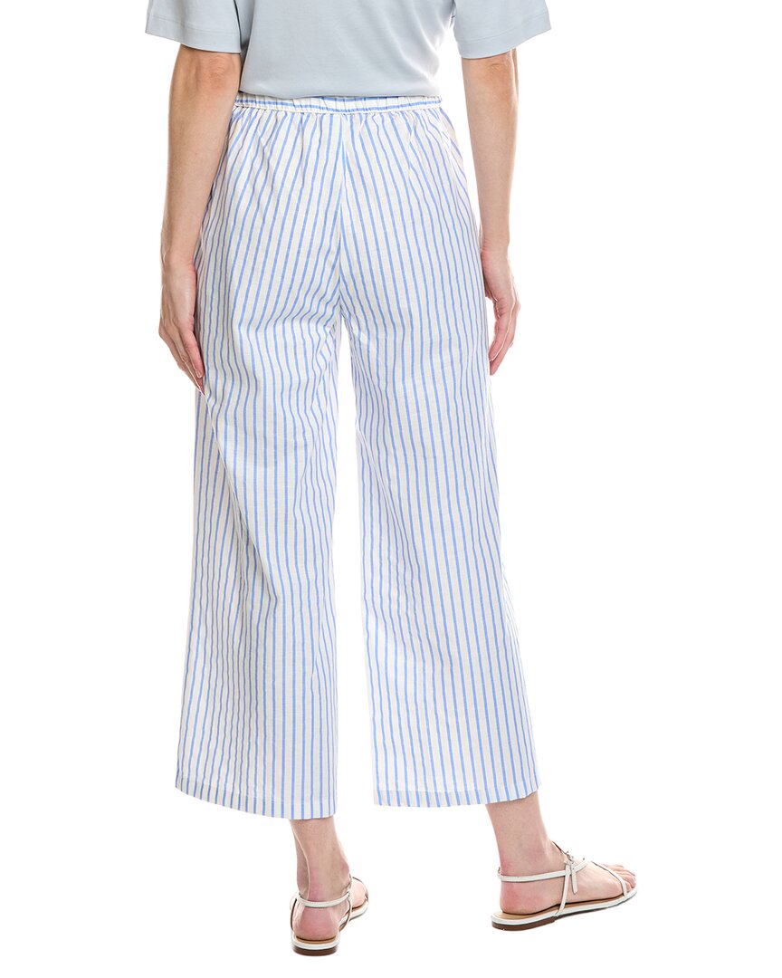 Stella Parker Linen-Blend Asymmetrical Capri Pant