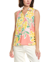 Stella Parker Lydia Printed Collared Shirt