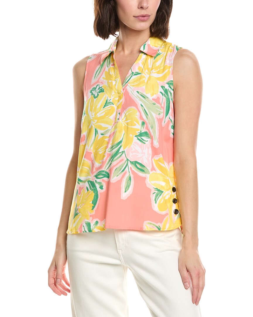 Stella Parker Lydia Printed Collared Shirt
