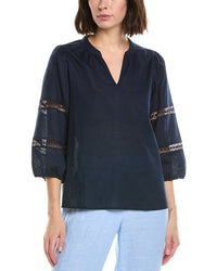 Stella Parker Lydia Printed Collared Shirt