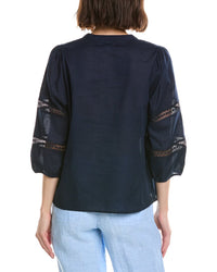 Stella Parker Lydia Printed Collared Shirt