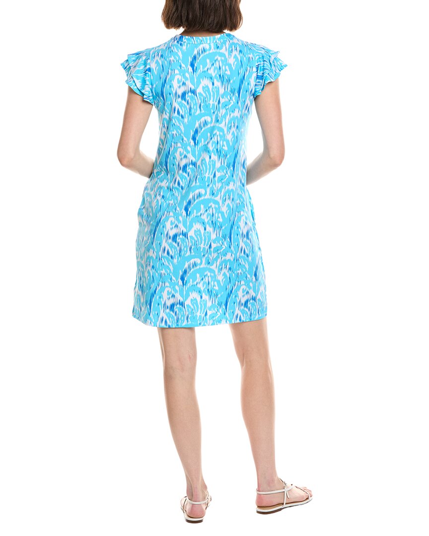 Stella Parker Mona Yoke Neck Flutter Sleeve Dress
