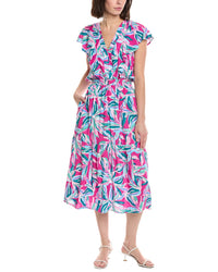 Stella Parker Farraf Ruffle Panel Maxi Dress