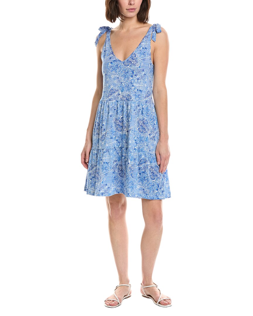 Stella Parker Bow Shoulder Tiered Mini Dress