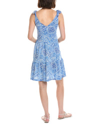 Stella Parker Bow Shoulder Tiered Mini Dress
