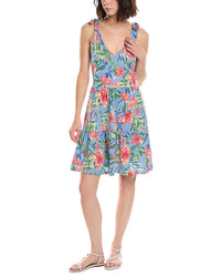 Stella Parker Bow Shoulder Tiered Mini Dress