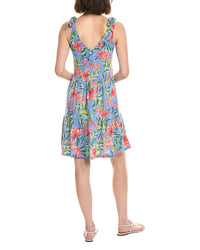 Stella Parker Bow Shoulder Tiered Mini Dress
