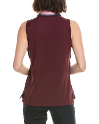 Stella Parker Avery Ribbed Polo Collar Top