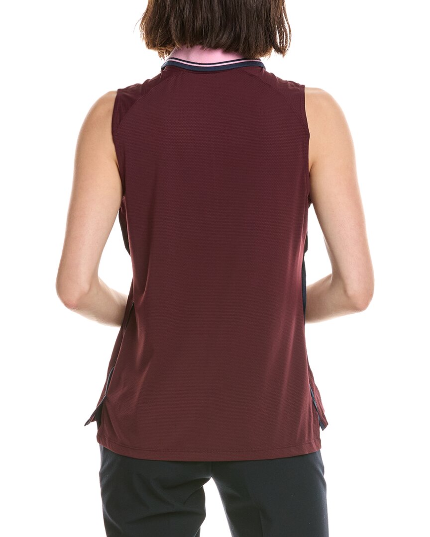 Stella Parker Avery Ribbed Polo Collar Top