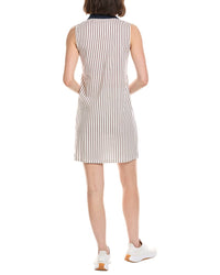 Stella Parker Edie Contrast Collar Polo Shirtdress