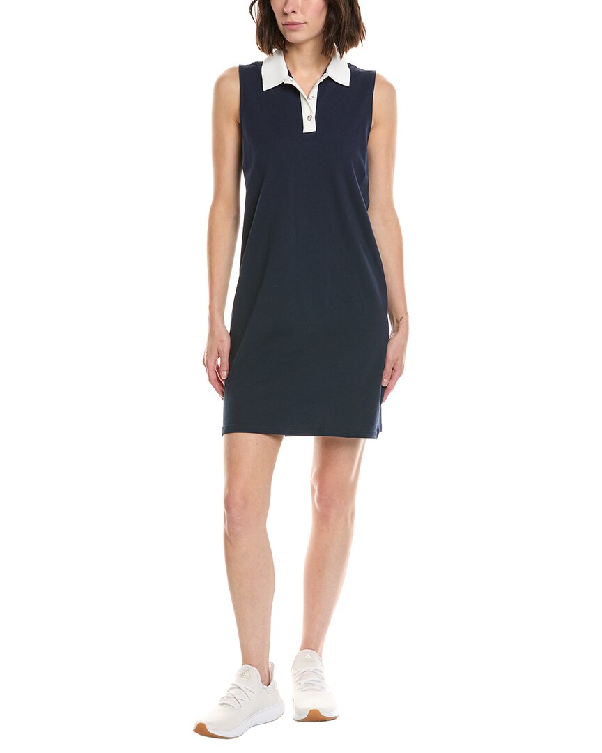 Stella Parker Edie Contrast Collar Polo Shirtdress