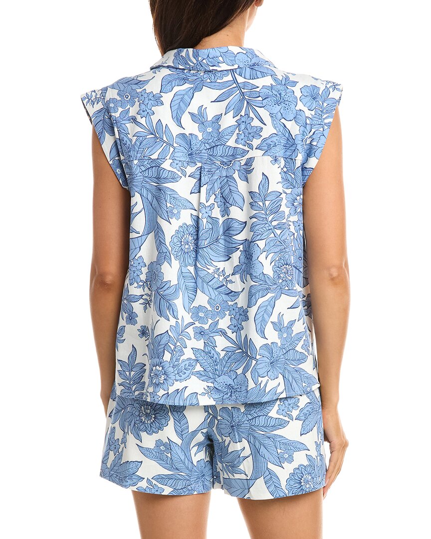 FATE Fate Linen-Blend Top