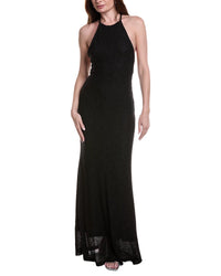 Christopher Esber Christopher Esber Imber Metallic Halter Dress